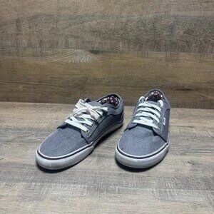 Vans Off The Wall Gray Canvas Foral Lined Sneakers Women's Size 10